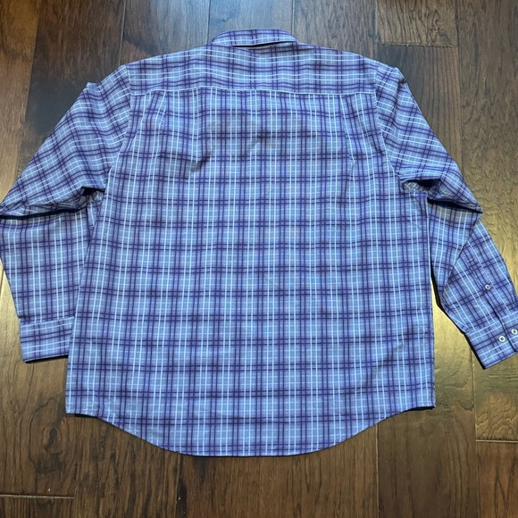NWT Tommy Bahama "The Newport Coast" Sands Check in Purple Plaid Shirt XXL - Picture 6 of 8
